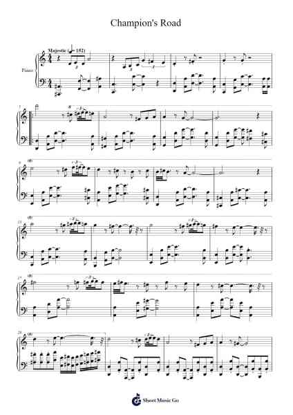 Champion's Road Sheet Music by James Lord Pierpont-Arr.Giswolf