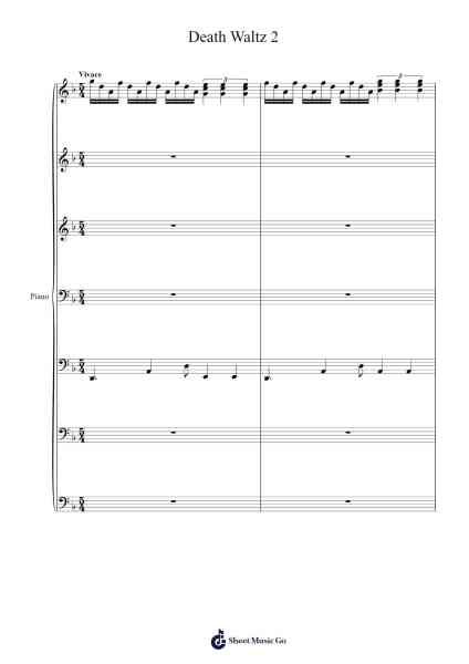 Death Waltz 2 Sheet Music by John Stump-Arr.Brookjoy