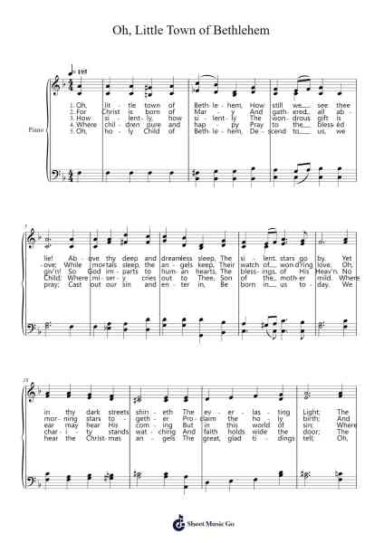 Oh, Little Town of Bethlehem 乐谱由 Lewis Henry Redner - 编曲 Shelmore Yetgrant