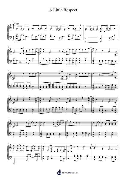 A Little Respect Sheet Music by Erasure-Arr.Leifclaire Frankbrooke