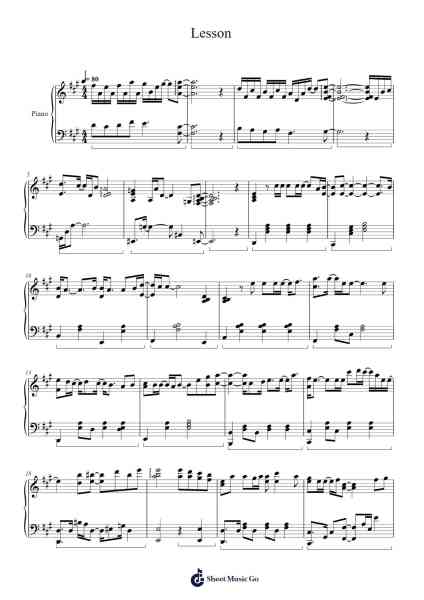 Lesson Sheet Music by IZ*ONE-Arr.Pullzie Willmiles