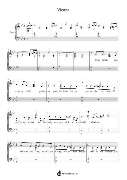 Vienna Sheet Music by Billy Joel-Arr.Sheipert