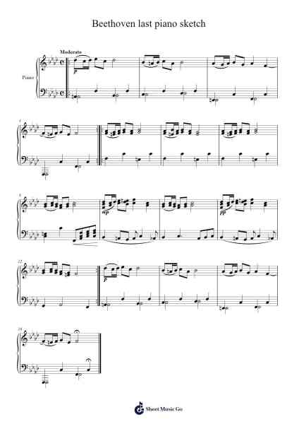 Beethoven's Last Piano Sketch