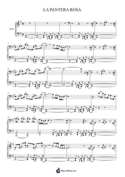 LA PANTERA ROSA Sheet Music by undefined-Arr.Yetlup Hoybird