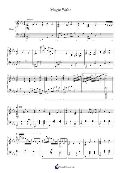 Magic Waltz Sheet Music by Amedeo Tommasi-Arr.Pulip