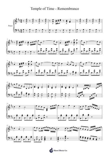 Temple of Time - Remembrance Sheet Music by undefined-Arr.Reedthey Zeway