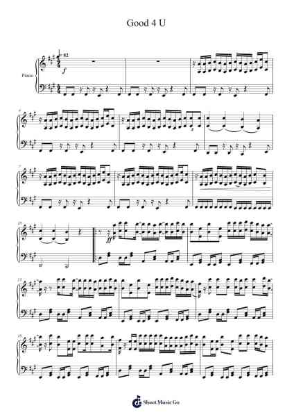 Good 4 U Sheet Music by Olivia Rodrigo-Arr.Priney Grelen