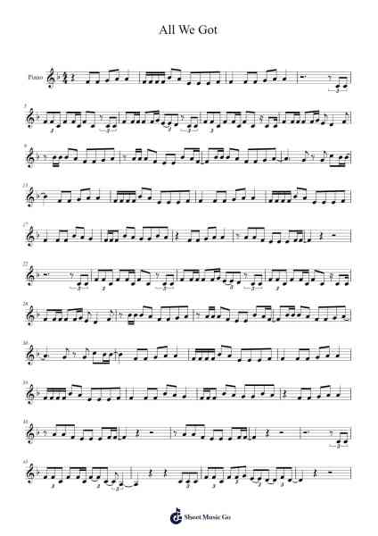 All We Got Sheet Music by Robin Schulz-Arr.Lamshop