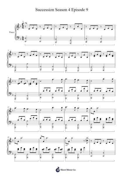 Succession - Season 4, Episode 9 Sheet Music by Nicholas Britell-Arr.Steino'neil Erdine