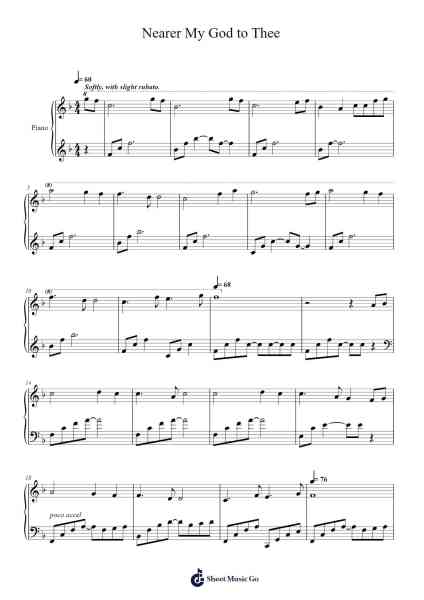 Nearer, My God, to Thee Sheet Music by undefined-Arr.Bardries Popelroy