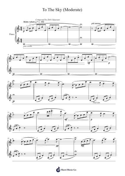 To The Sky Sheet Music by Dirk Maassen-Arr.Blairharte Titess