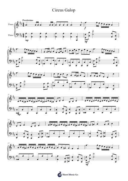 Circus Galop Sheet Music by Tabrey-Arr.Haycah Touthale