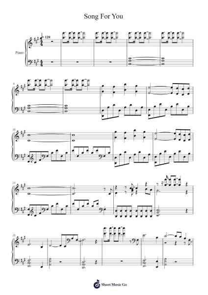 Song For You Sheet Music by Idoly Pride-Arr.Buthouse Oisenny