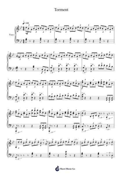 Torment - Violet Evergarden Sheet Music by Evan Call-Arr.Woomiah