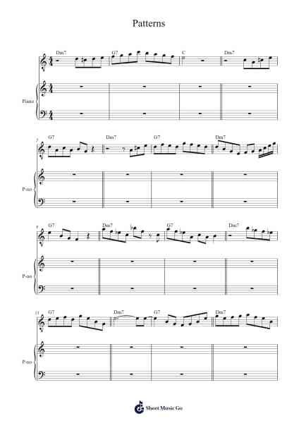 Patterns Sheet Music by John Coltrane-Arr.Danchloe