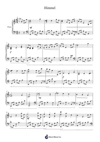 Himmel Sheet Music by Himmel-Arr.Louhal