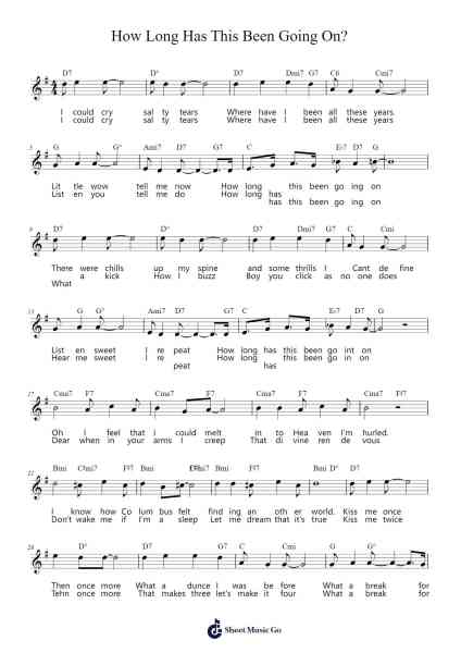 How Long Has This Been Going On? Sheet Music by George Gershwin-Arr.Kriso Dolclaire