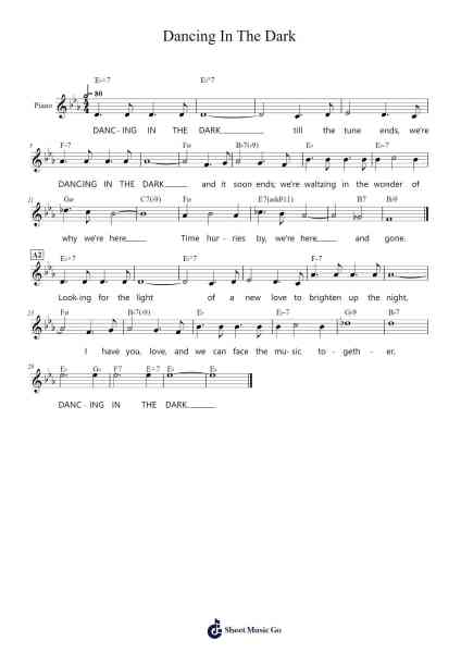 Dancing In The Dark Sheet Music by Artie Shaw-Arr.Eveken Dougloyd
