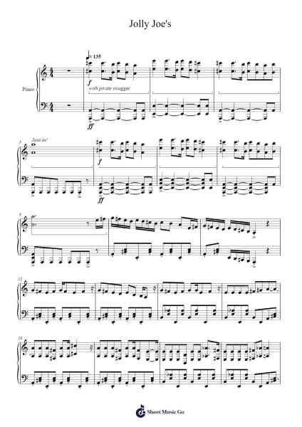 Jolly Joe's Sheet Music by VeggieTales-Arr.Humeleen Bachnat