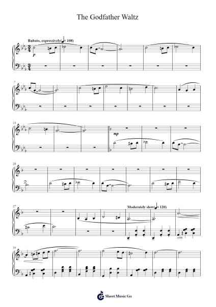 The Godfather Waltz Sheet Music by Nino Rota-Arr.Hazlius