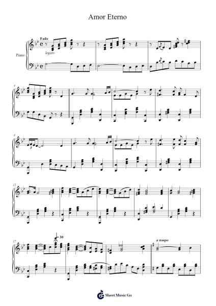 Amor Eterno Sheet Music by L. Serra e Moura-Arr.Hawroll Quilrel