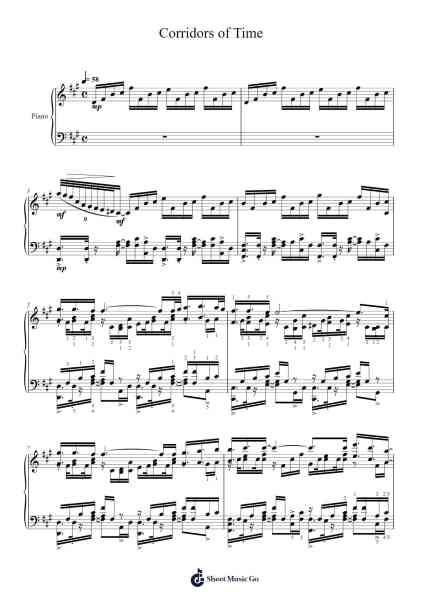 Corridors of Time Sheet Music by Yasunori Mitsuda-Arr.Mollpag