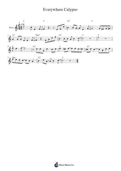 Everywhere Calypso Sheet Music by Sonny Rollins-Arr.Campnah