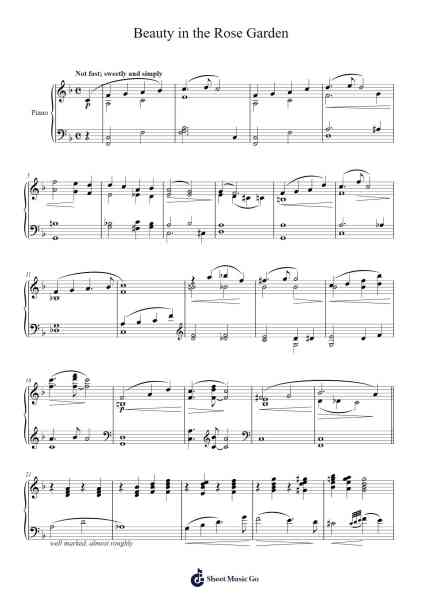 Forgotten Fairy Tales, Op. 4, No. 3: Beauty in the Rose Garden Sheet Music by Edward MacDowell-Arr.Charmie