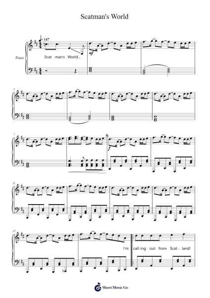 Scatman's World Sheet Music by Scatman John-Arr.Kelniell Bircer