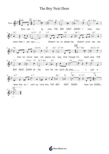 The Boy Next Door Sheet Music by Hugh Martin/Ralph Blane-Arr.Thomgreg