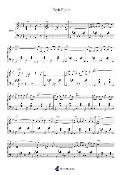 Petit Fleur Sheet Music by Sidney Bechet-Arr.Stator
