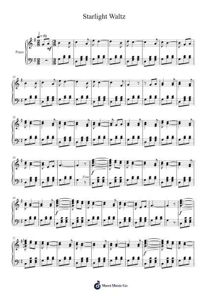 Starlight Waltz Sheet Music by C. S. Brainard-Arr.Yuleboyle Kingshous