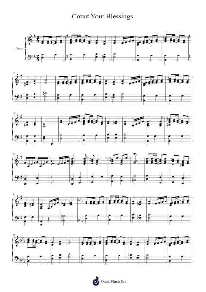 Count Your Blessings Sheet Music by Lloyd Lam-Arr.Jefgiles Greren