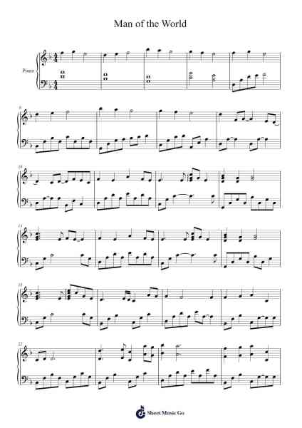 Man of the World Sheet Music by undefined-Arr.Colhill Crichjo