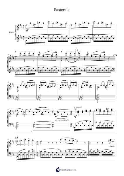 Pastorale Sheet Music by Germaine Tailleferre-Arr.Montbee