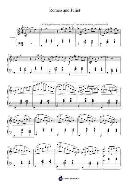 Waltz No. 1 from Romeo and Juliet Sheet Music by Tuan-Anh Trung Le-Arr.Dougtin Vashop