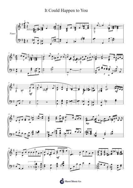 It Could Happen to You Sheet Music by Keith Jarrett-Arr.Kelins Woothe
