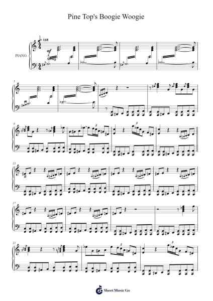 Pine Top's Boogie Woogie Notenblatt von Clarence “Pine Top” Smith-Arr.Bobtab