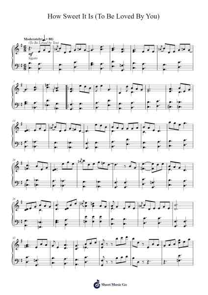 How Sweet It Is (To Be Loved By You) Sheet Music by James Taylor/Marvin Gaye-Arr.Feltrid