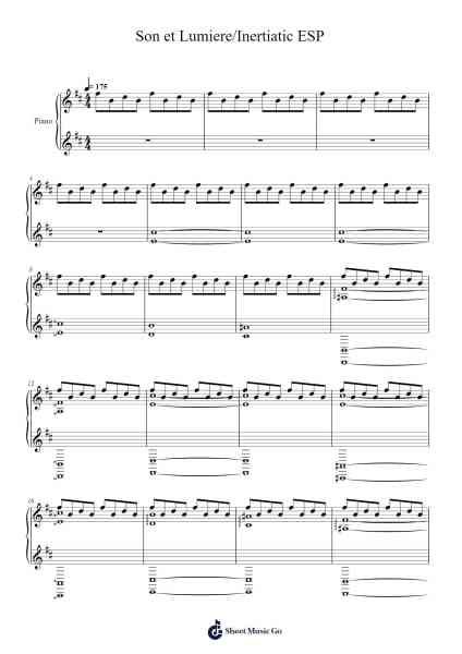 Son et Lumiere/Inertiatic ESP Sheet Music by The Mars Volta-Arr.Polwer Sharpger
