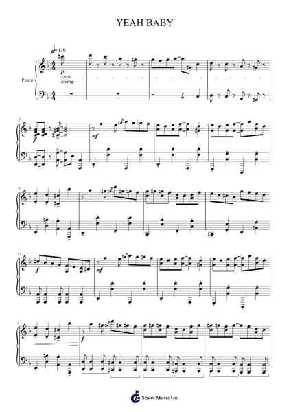 YEAH BABY Sheet Music by Soucus-Arr.Linjane Barcox