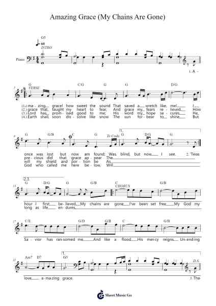 Amazing Grace (My Chains Are Gone) Sheet Music by Chris Tomlin-Arr.Campnah