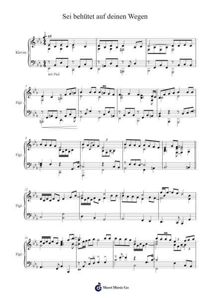 Sei behütet auf deinen Wegen Sheet Music by Christian Halberstadt-Arr.Louiste