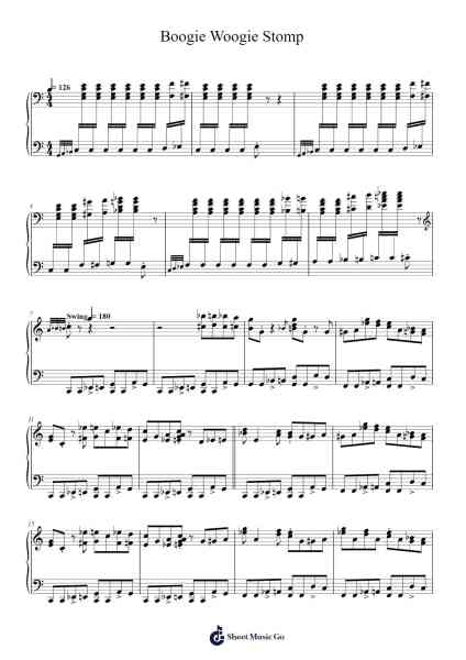 Boogie Woogie Stomp Notenblatt von Albert Ammons-Arr.Maudfox Mikejames