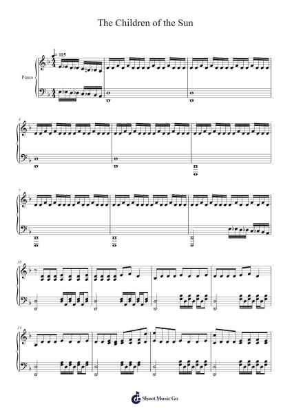 The Children of the Sun Sheet Music by undefined-Arr.Lamguy Nica