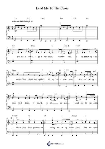 Lead Me To The Cross Sheet Music by Hillsong-Arr.Leighborn