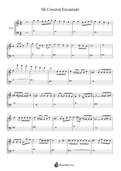 Mi Corazon Encantado Sheet Music by Dragon Ball GT-Arr.Holew Brianmaud