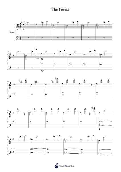 The Forest Sheet Music by Gabe Castro-Arr.Leifres