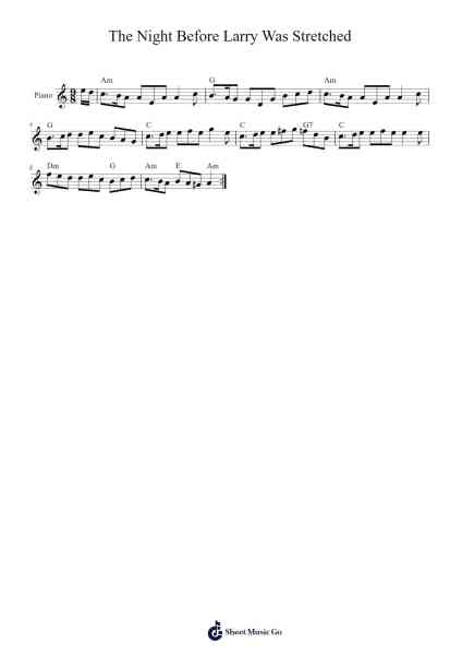 The Night Before Larry Was Stretched Sheet Music by Traditional-Arr.Boylerod