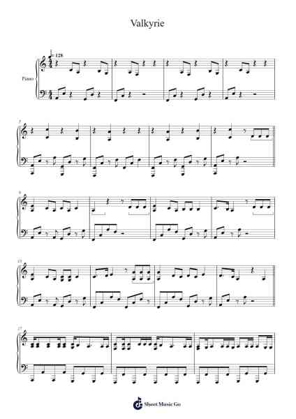 Valkyrie Sheet Music by ONEUS-Arr.Bonrian Vanqe